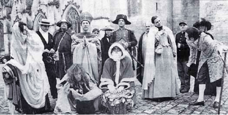 association héritages, animaton en costumes