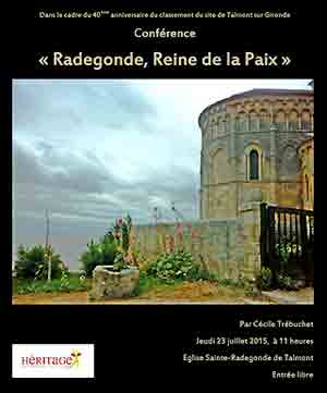conférence sur Ste Radegonde - reine de la Paix